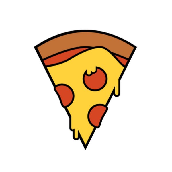 Кусок пиццы логотип