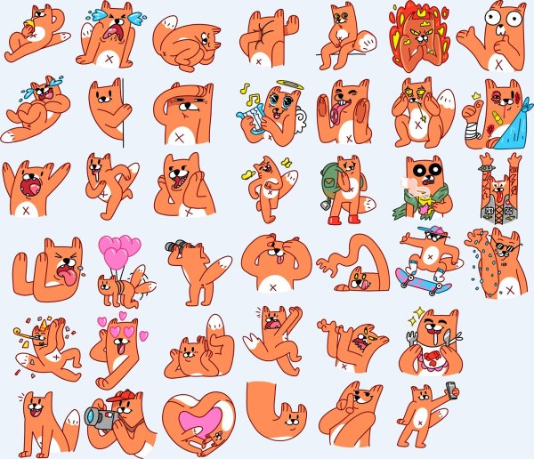 Наклейка - Лисичка