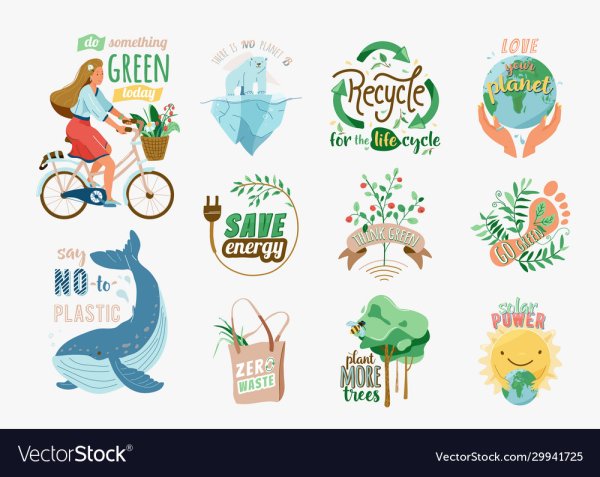 Экологические Стикеры