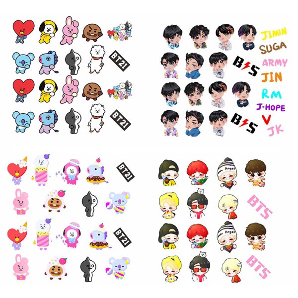 Корейские Стикеры БТС