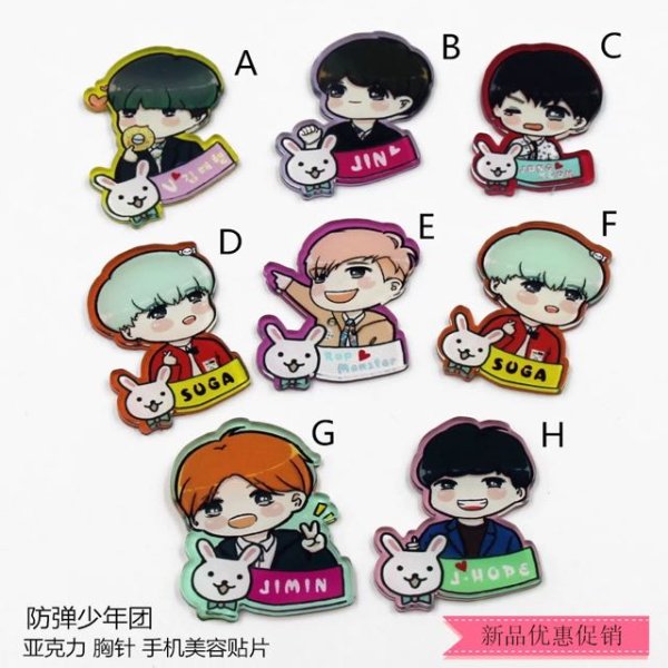 Маленькие наклейки в корейском стиле