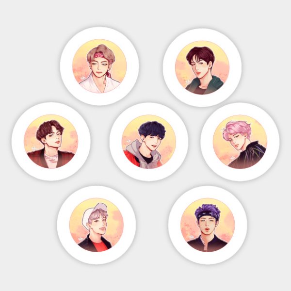 Группа БТС Стикеры