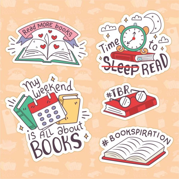 Книжные Стикеры
