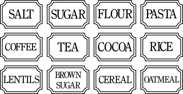 Наклейка сахар на банку