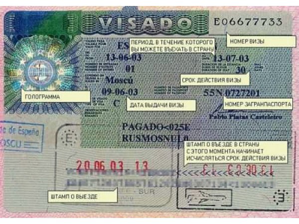Номер шенгенской визы