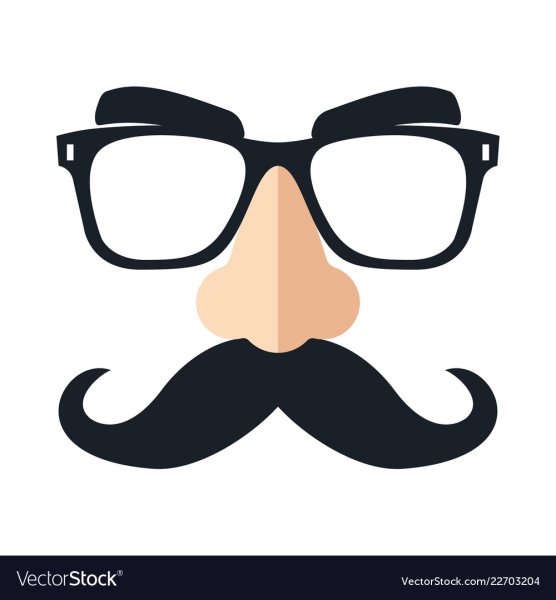 Маска с носом и усами