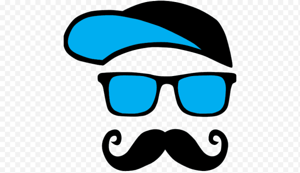Усы и очки на прозрачном фоне