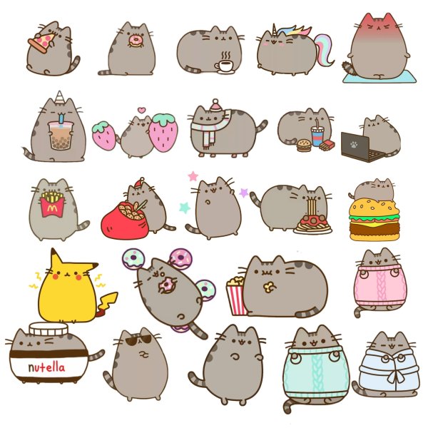Наклейки с котом Пушином