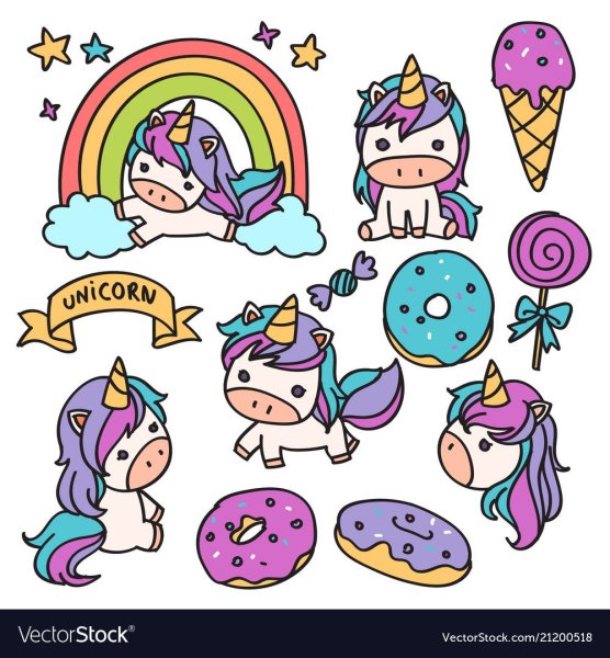 Стикеры "Единорог"