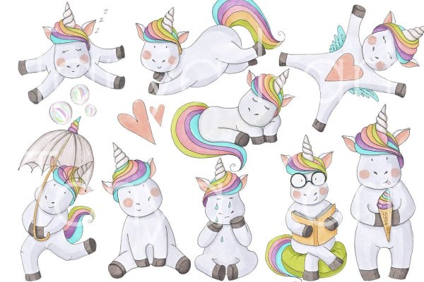 Наклейки Единорожка