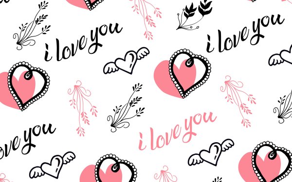 Много надписей Love