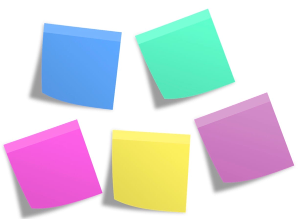 Стикер бумажка