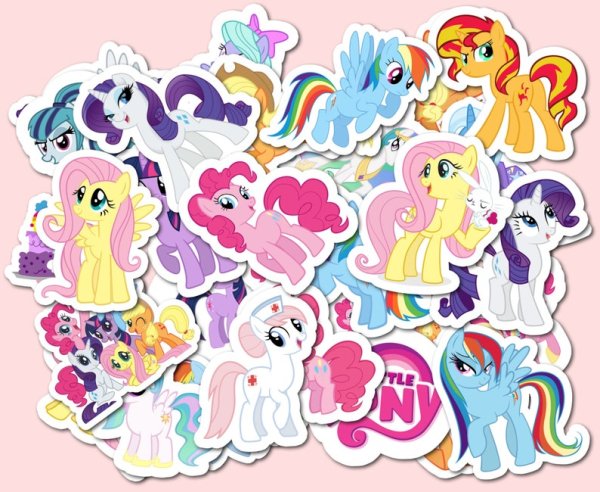 Наклейки пони