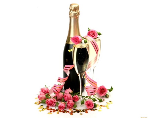 Бутылка шампанского