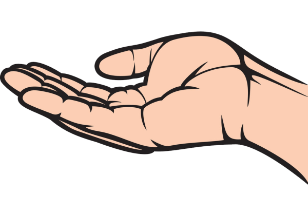 Протянутые ладони вектор