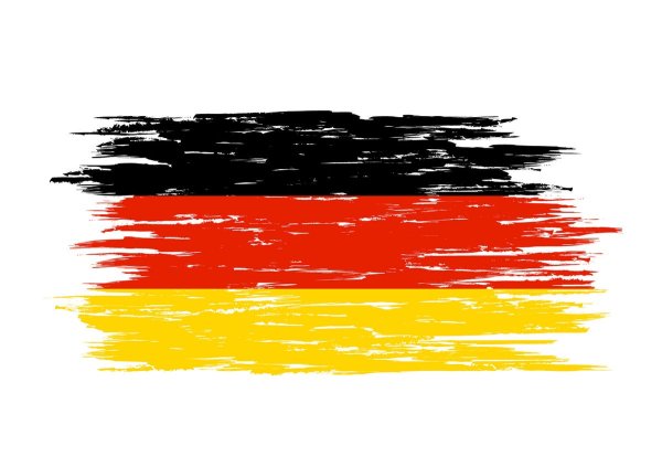 Флаг Германии красками