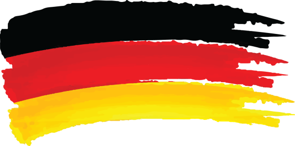 Немецкий флаг на белом фоне