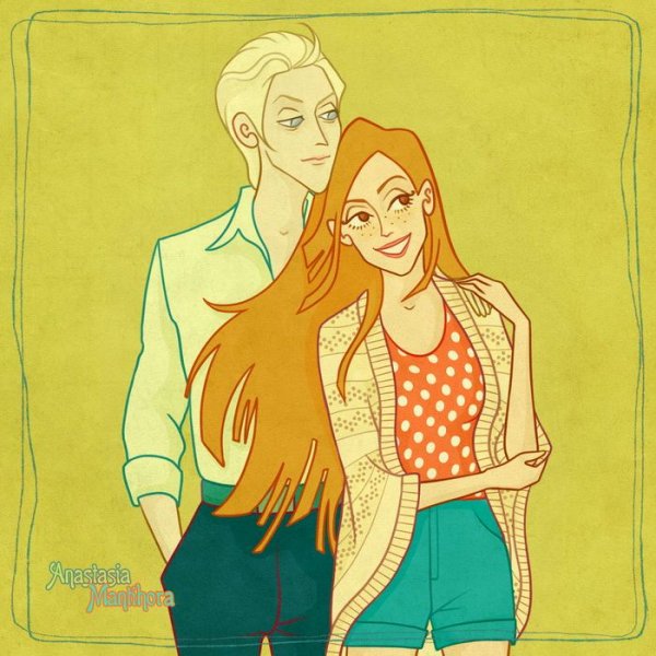 Джинни Уизли Луна Лавгуд фемслэш