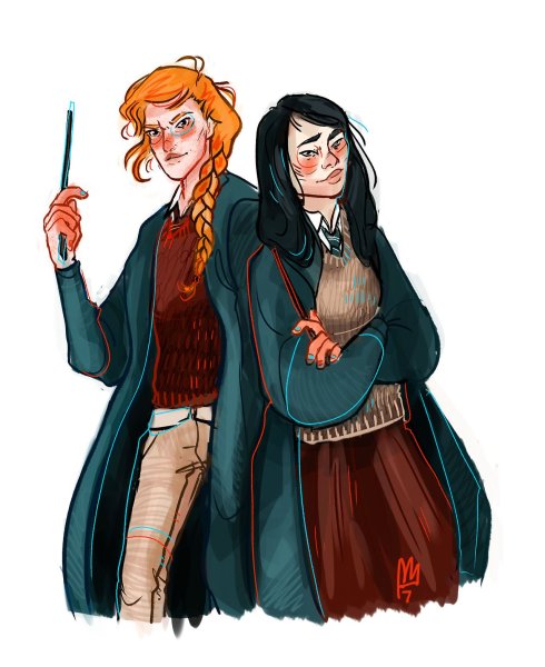 Джинни Уизли Гермиона Грейнджер Полумна Лавгуд