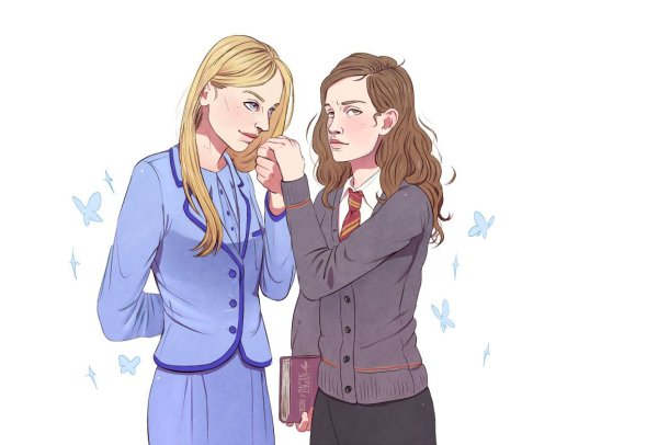 Гарри Джинни Рон Гермиона арты