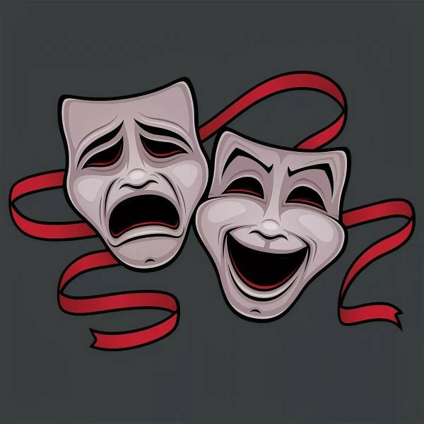 Театральные маски комедия и трагедия