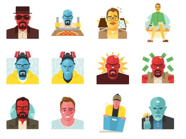 Стикер сериал во все тяжкие