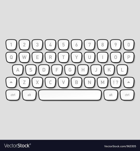 Клавиатура силуэт