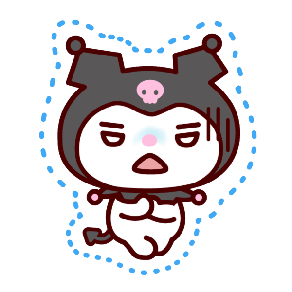 Стикеры Хеллоу Китти Kuromi