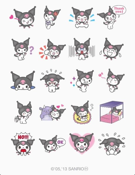 Kuromi Стикеры