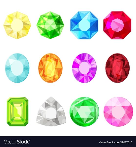 Стикеры для распечатки Кристаллы