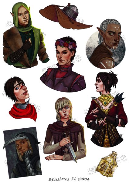 Dragon age наклейки