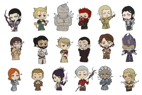 Драгон эйдж Стикеры Алистер