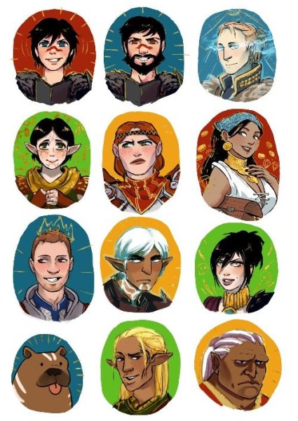 Dragon age наклейки