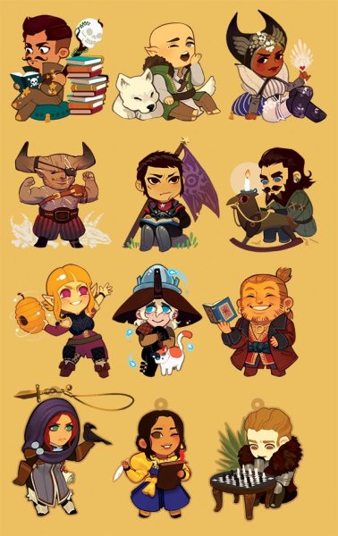 Dragon age 2 Чиби