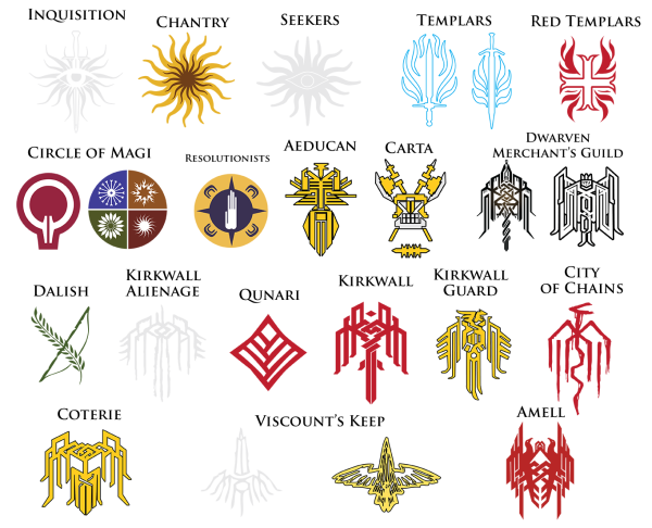 Драгон эйдж инквизиция знак