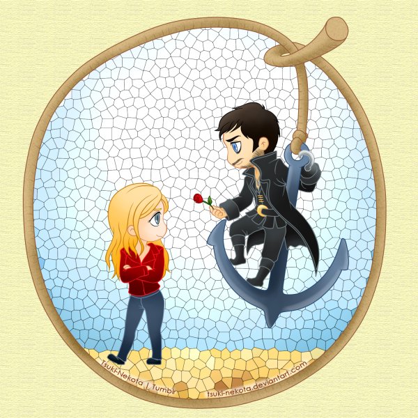 Однажды в сказке Эмма Реджина и Генри арт