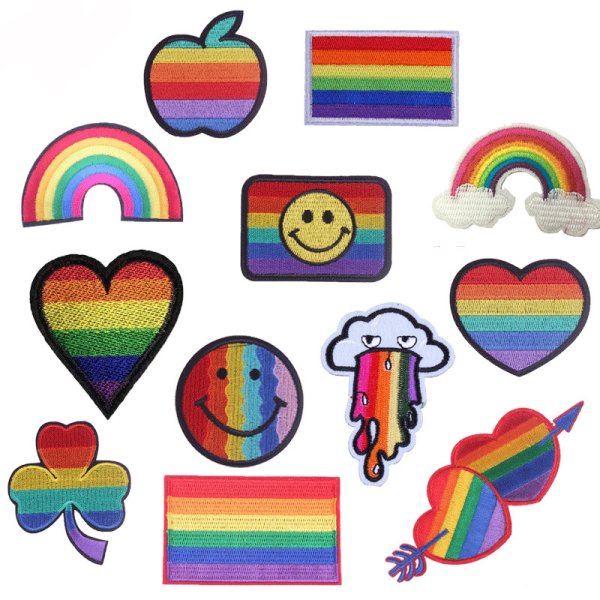 Радужные наклейки