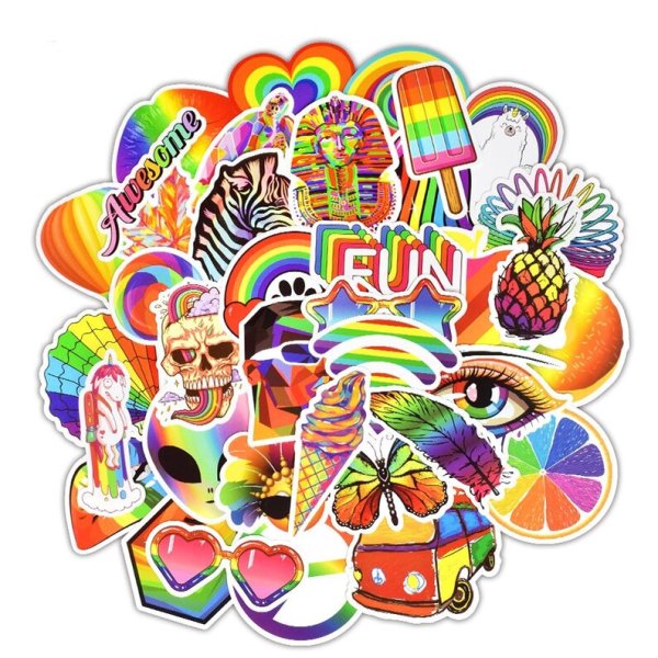 Наклейки Радуга