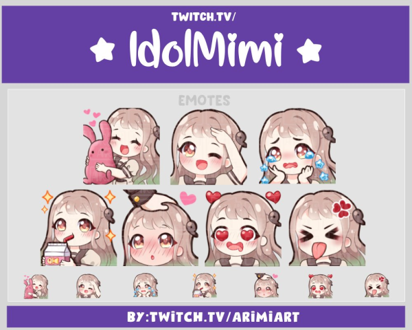 Стикеры для Твича аниме