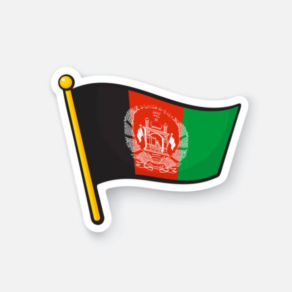 Наклейка флаг вектор