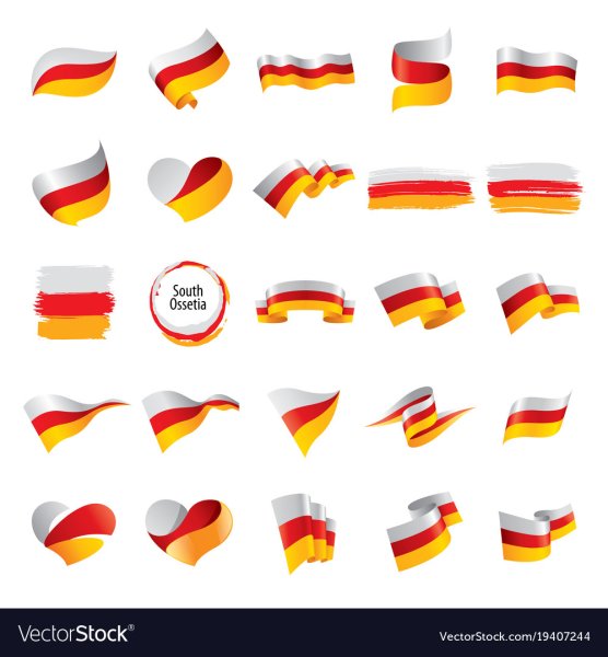 Осетинский флаг вектор