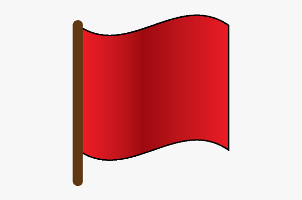 Красный флаг иконка