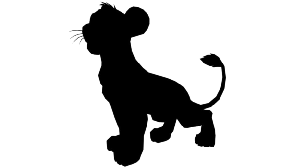 Лев Симба силуэт