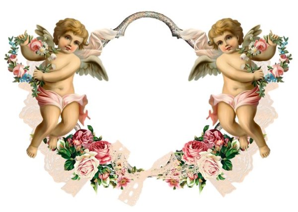 Рамка с ангелами