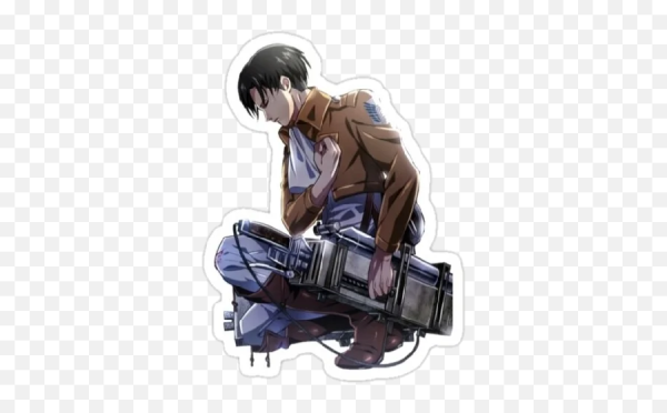 Стикеры атака титанов Леви