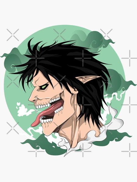 Эрен Йегер Титан силуэт