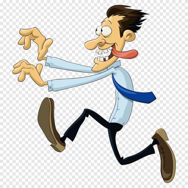Бегущий человек карикатура