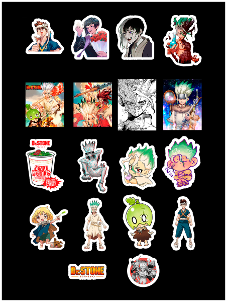 Аниме Стикеры доктор Стоун