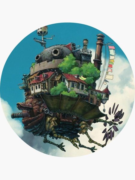 Наклейки Ходячий замок Хаяо Миядзаки