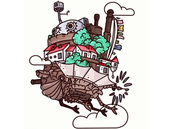 Замок Хаула Графика